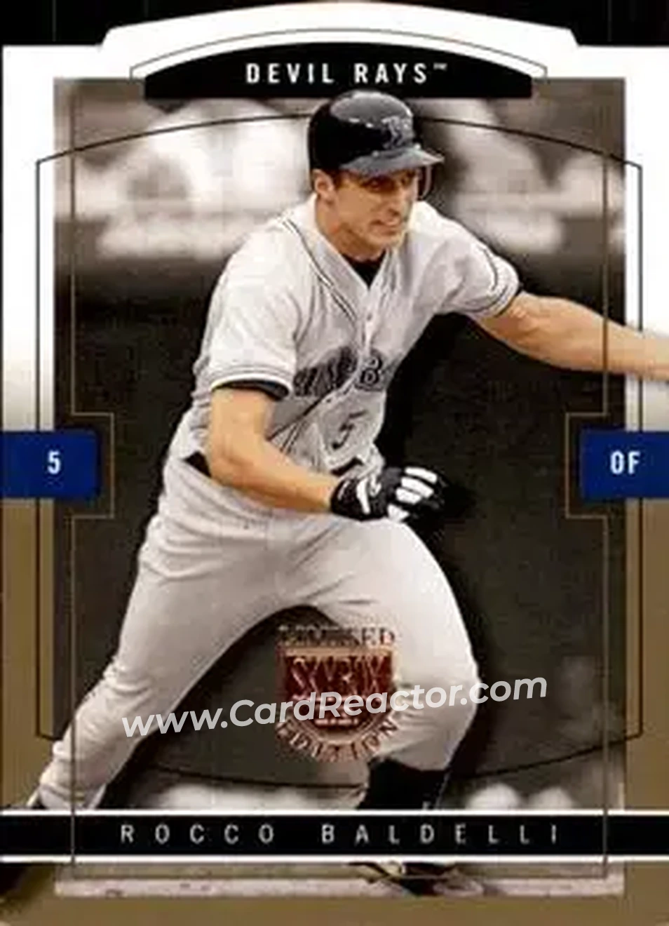 2004 SkyBox LE - Gold Proof #10 - Rocco Baldelli - Tampa Bay Devil Rays - Front 2004 SkyBox LE - Gold Proof #10 - Rocco Baldelli - Tampa Bay Devil Rays - Front