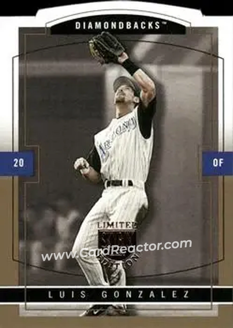 2004 SkyBox LE - Gold Proof #34 - Luis Gonzalez - Arizona Diamondbacks - Front