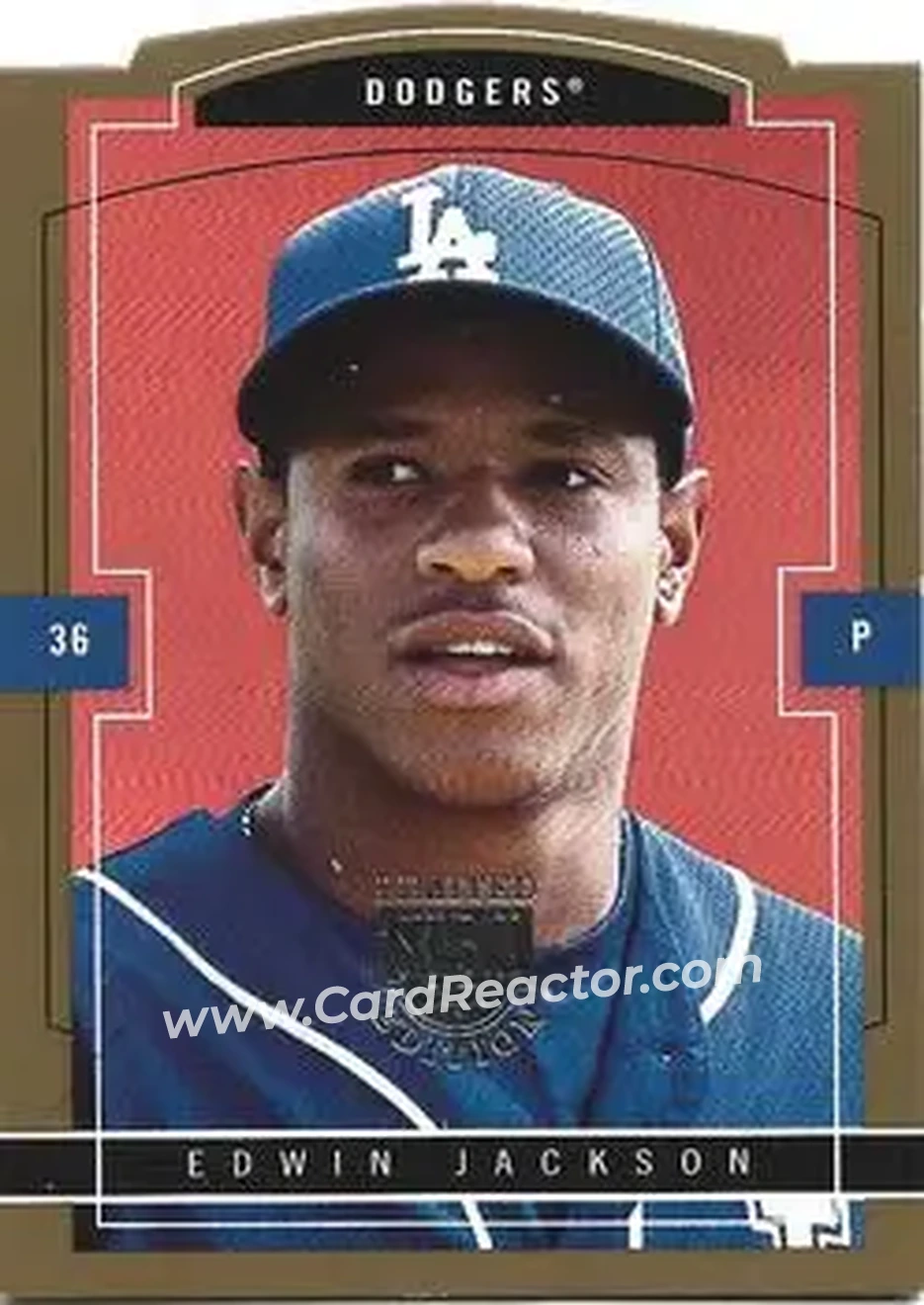 2004 SkyBox LE - Gold Proof #134 - Edwin Jackson - Los Angeles Dodgers - Front 2004 SkyBox LE - Gold Proof #134 - Edwin Jackson - Los Angeles Dodgers - Front