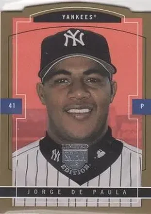 2004 SkyBox LE - Gold Proof #142 - Jorge DePaula - New York Yankees