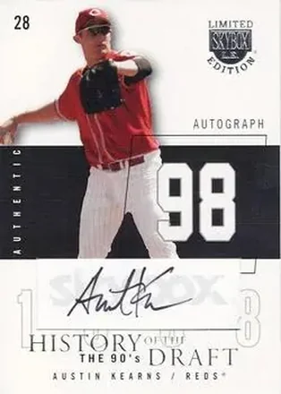 2004 SkyBox LE - History Draft 90's Autograph Black #HDA-AK - Austin Kearns - Cincinnati Reds