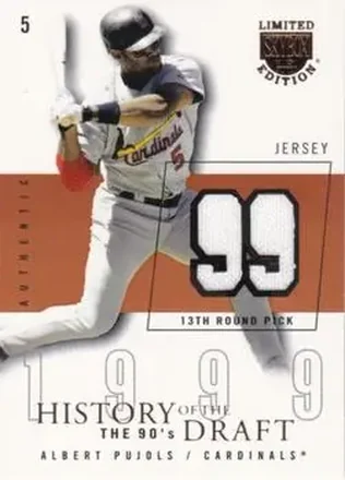 2004 SkyBox LE - History Draft 90's Jersey #HD-AP - Albert Pujols - St. Louis Cardinals