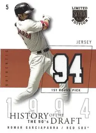 2004 SkyBox LE - History Draft 90's Jersey #HD-NG - Nomar Garciaparra - Boston Red Sox