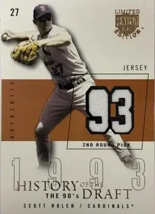 2004 SkyBox LE - History Draft 90's Jersey #HD-SR - Scott Rolen - St. Louis Cardinals