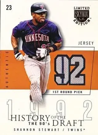 2004 SkyBox LE - History Draft 90's Jersey #HD-SS - Shannon Stewart - Minnesota Twins