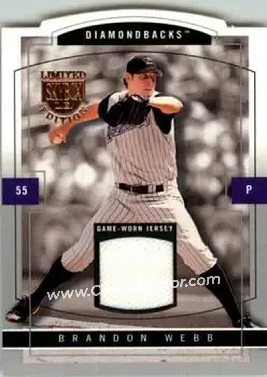 2004 SkyBox LE - Jersey Proof #4 - Brandon Webb - Arizona Diamondbacks - Front
