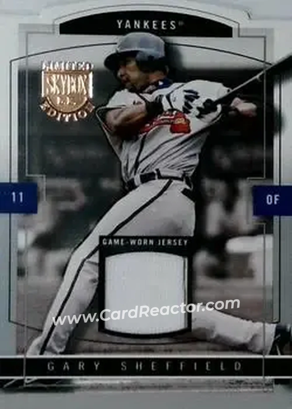 2004 SkyBox LE - Jersey Proof #5 - Gary Sheffield - New York Yankees - Front