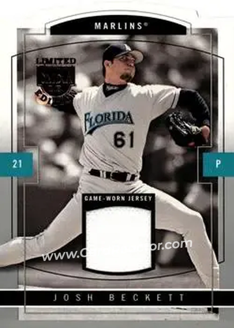 2004 SkyBox LE - Jersey Proof #20 - Josh Beckett - Florida Marlins - Front