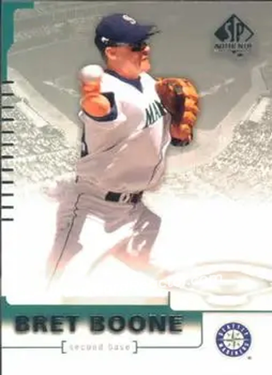 2004 SP Authentic #1 - Bret Boone - Seattle Mariners - Front 2004 SP Authentic #1 - Bret Boone - Seattle Mariners - Front