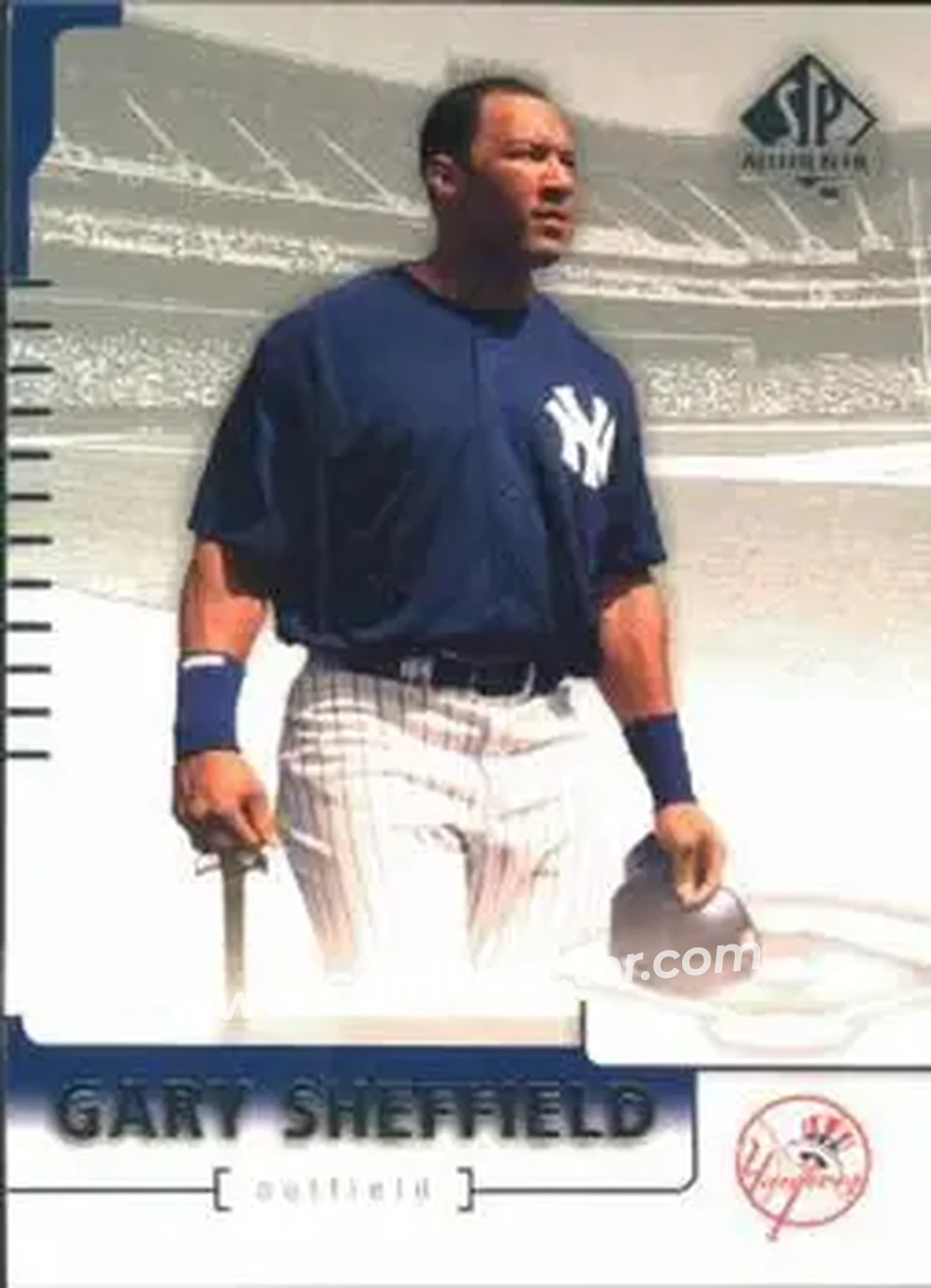 2004 SP Authentic #2 - Gary Sheffield - New York Yankees - Front