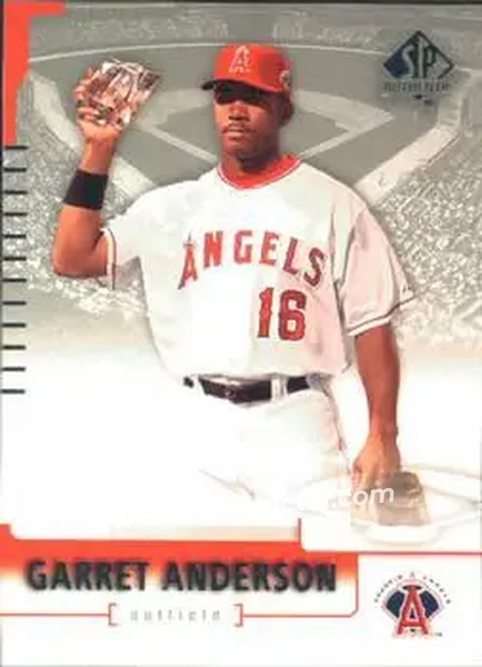 2004 SP Authentic #6 - Garret Anderson - Anaheim Angels - Front