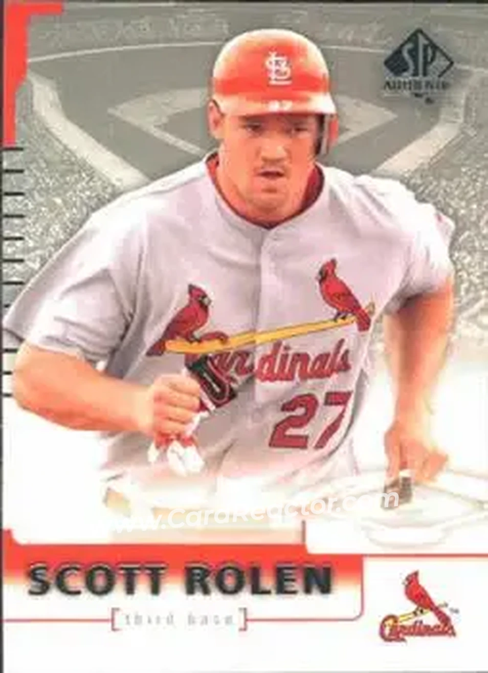 2004 SP Authentic #12 - Scott Rolen - St. Louis Cardinals - Front