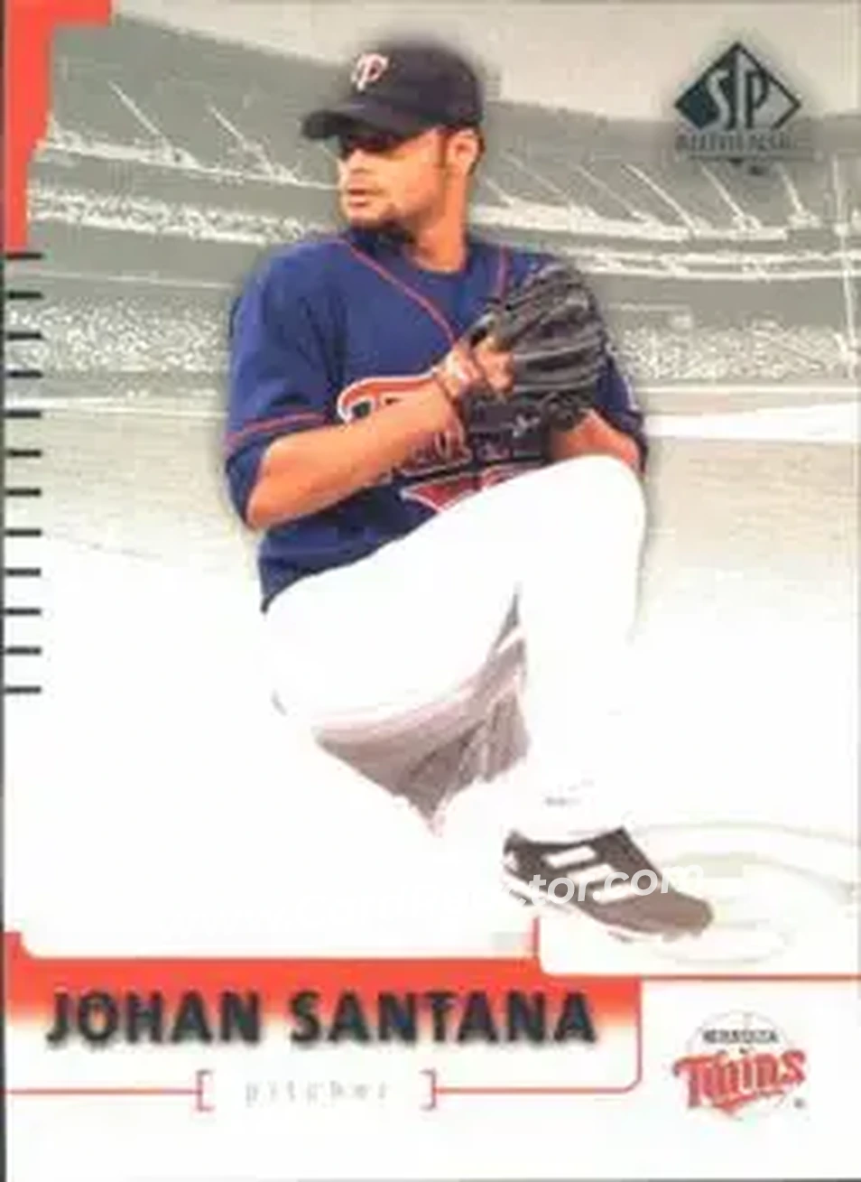 2004 SP Authentic #17 - Johan Santana - Minnesota Twins - Front