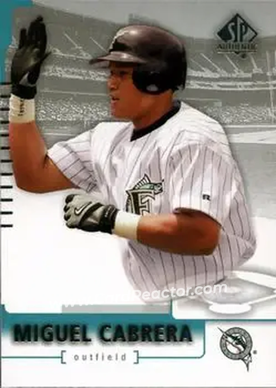 2004 SP Authentic #24 - Miguel Cabrera - Florida Marlins - Front