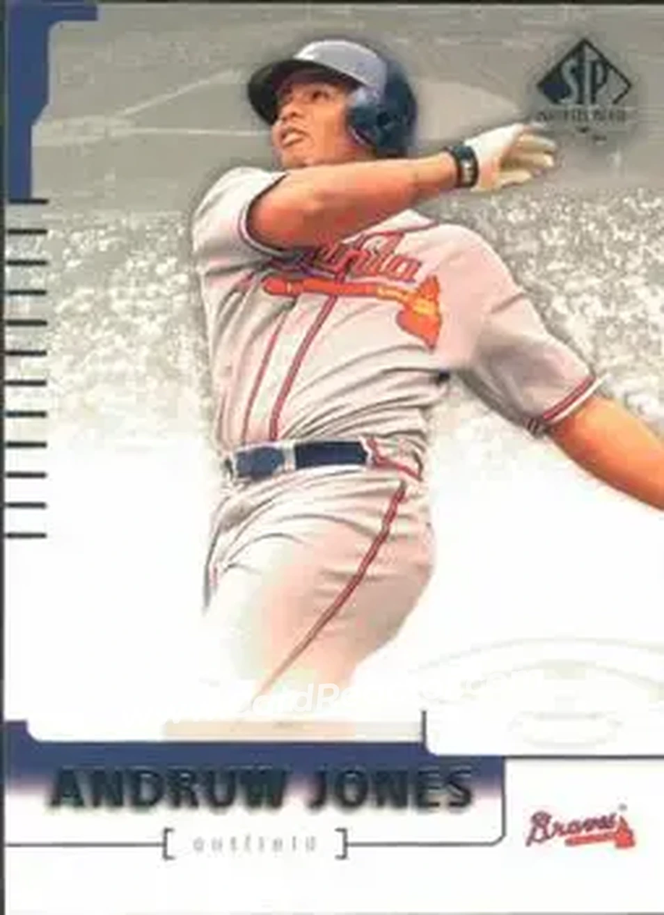 2004 SP Authentic #26 - Andruw Jones - Atlanta Braves - Front 2004 SP Authentic #26 - Andruw Jones - Atlanta Braves - Front