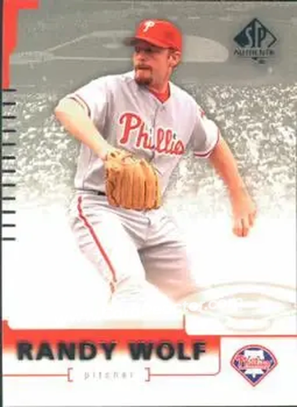 2004 SP Authentic #27 - Randy Wolf - Philadelphia Phillies - Front