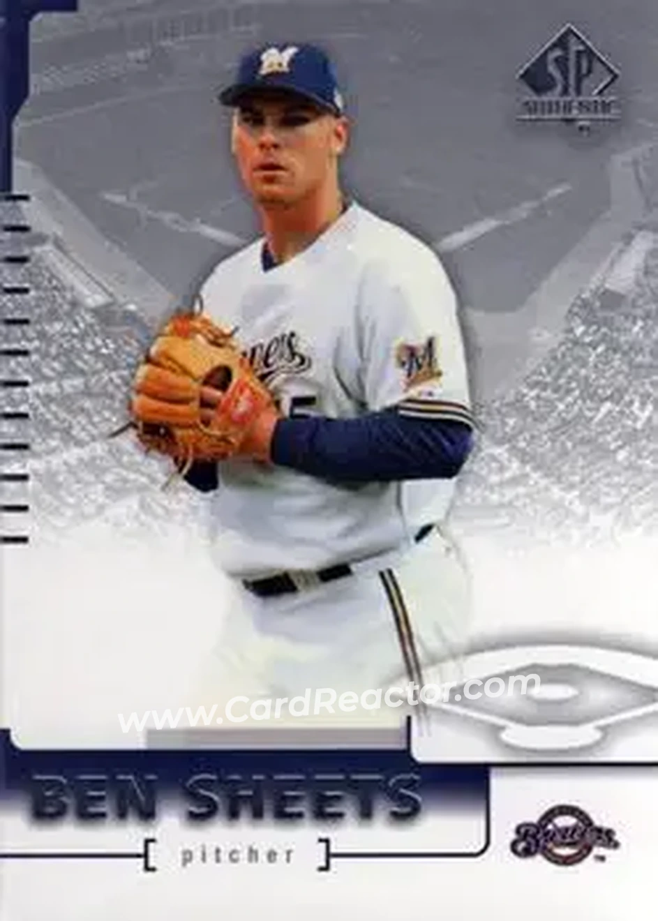 2004 SP Authentic #31 - Ben Sheets - Milwaukee Brewers - Front 2004 SP Authentic #31 - Ben Sheets - Milwaukee Brewers - Front