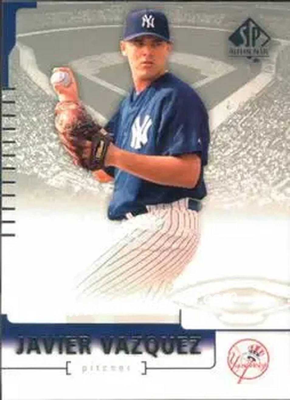 2004 SP Authentic #43 - Javier Vazquez - New York Yankees - Front