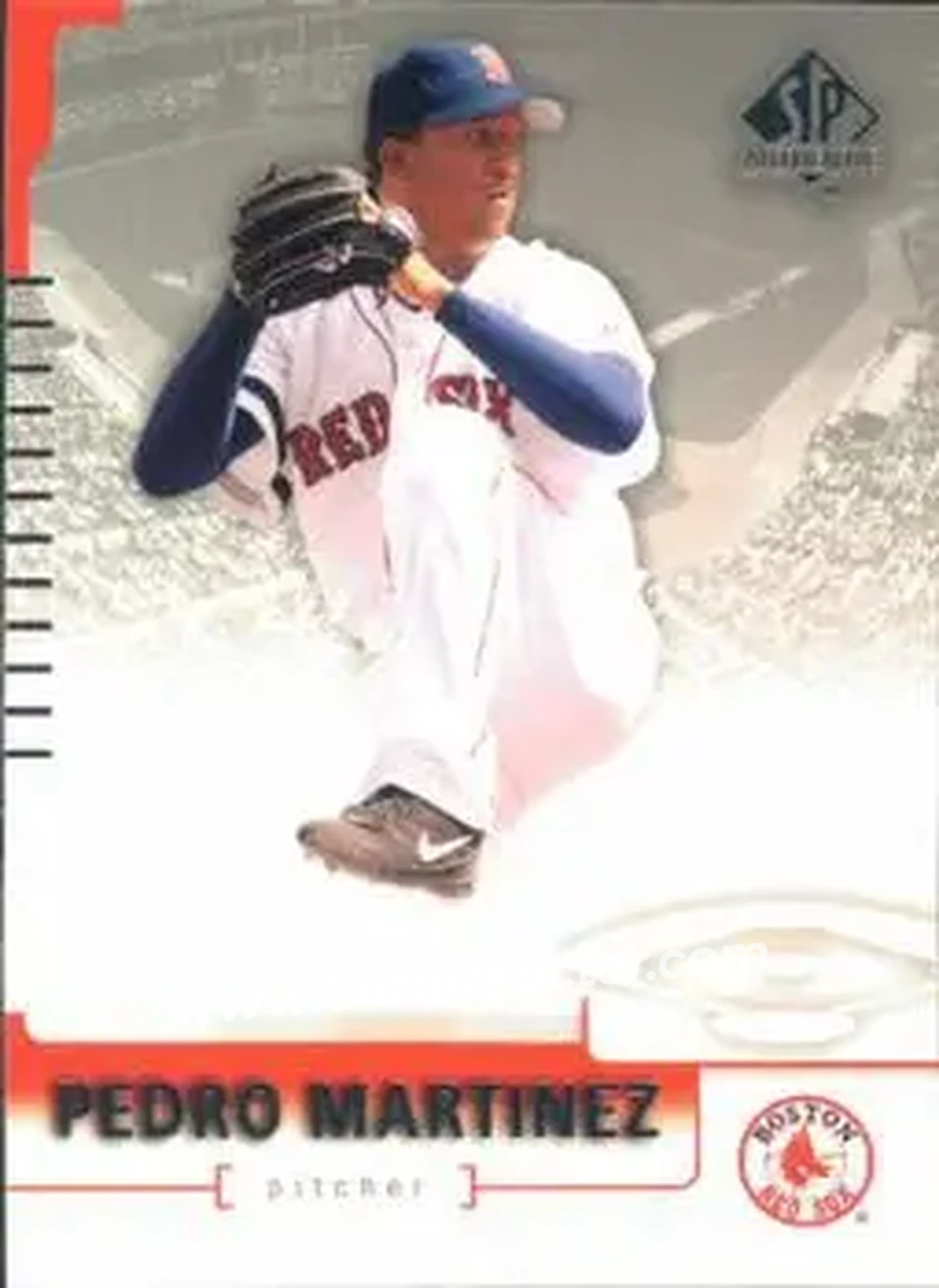 2004 SP Authentic #48 - Pedro Martinez - Boston Red Sox - Front