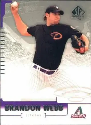 2004 SP Authentic #53 - Brandon Webb - Arizona Diamondbacks