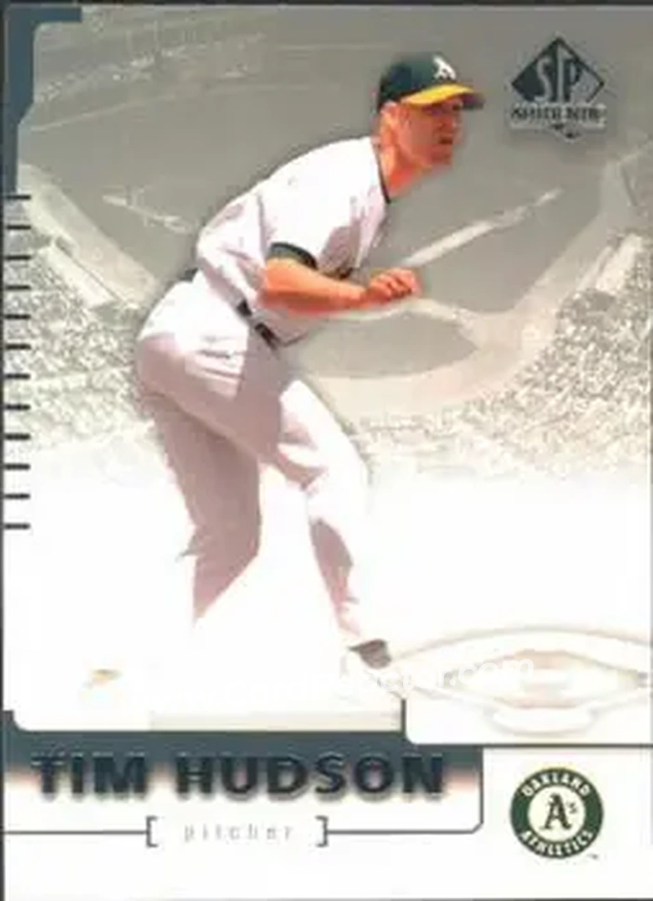 2004 SP Authentic #61 - Tim Hudson - Oakland Athletics - Front