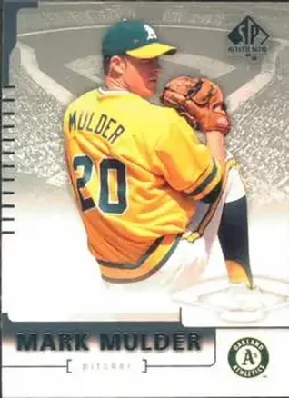 2004 SP Authentic #90 - Mark Mulder - Oakland Athletics