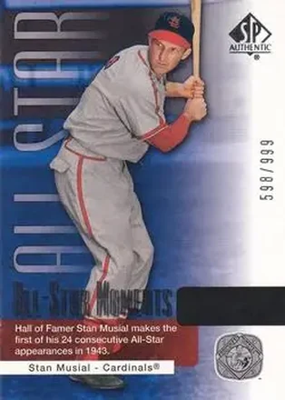 2004 SP Authentic #137 - Stan Musial - St. Louis Cardinals