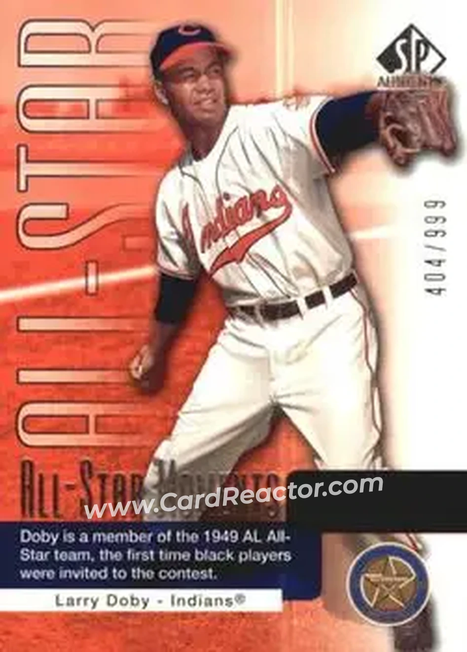 2004 SP Authentic #138 - Larry Doby - Cleveland Indians - Front