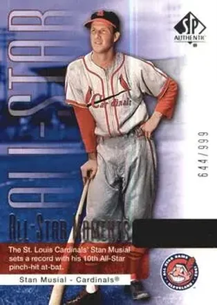 2004 SP Authentic #145 - Stan Musial - St. Louis Cardinals
