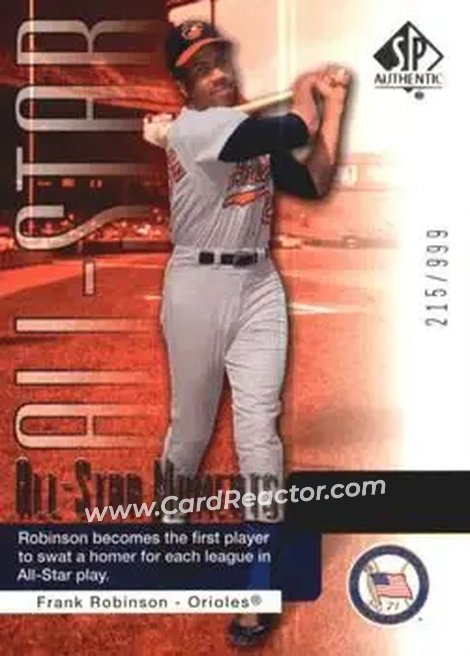 2004 SP Authentic #149 - Frank Robinson - Baltimore Orioles - Front