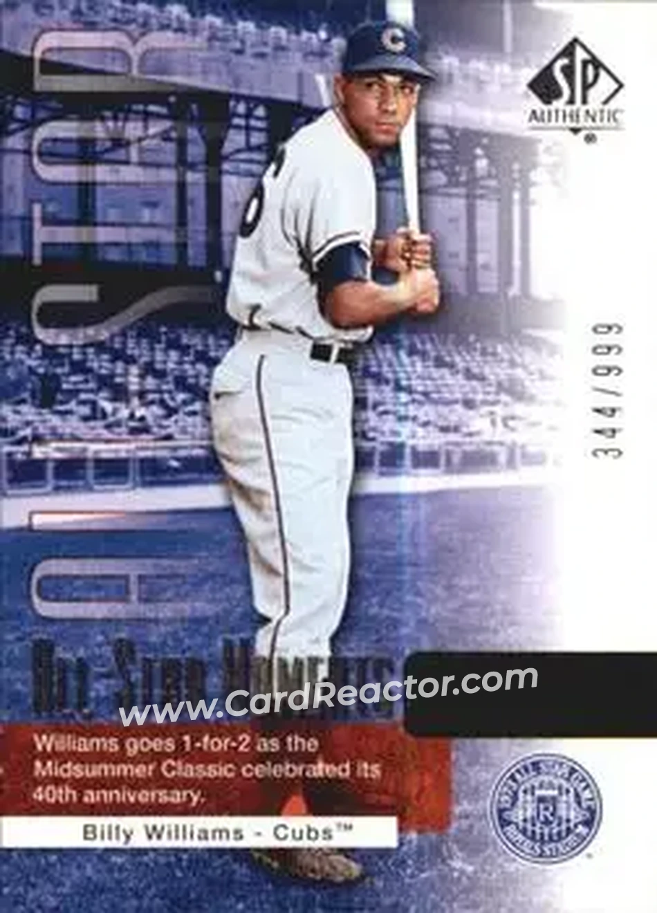 2004 SP Authentic #151 - Billy Williams - Chicago Cubs - Front