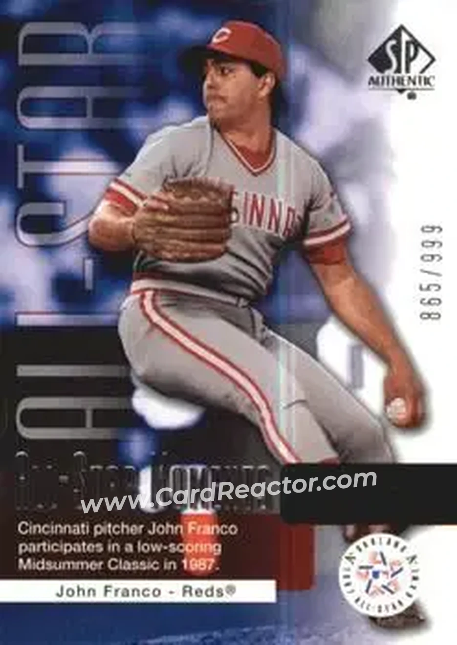 2004 SP Authentic #159 - John Franco - Cincinnati Reds - Front