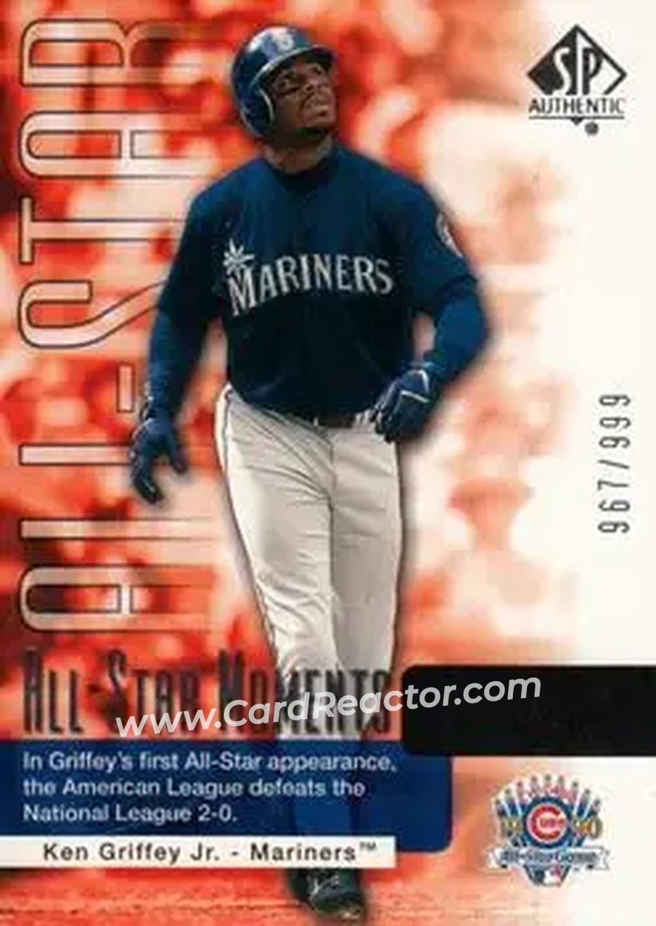 2004 SP Authentic #161 - Ken Griffey Jr. - Seattle Mariners - Front