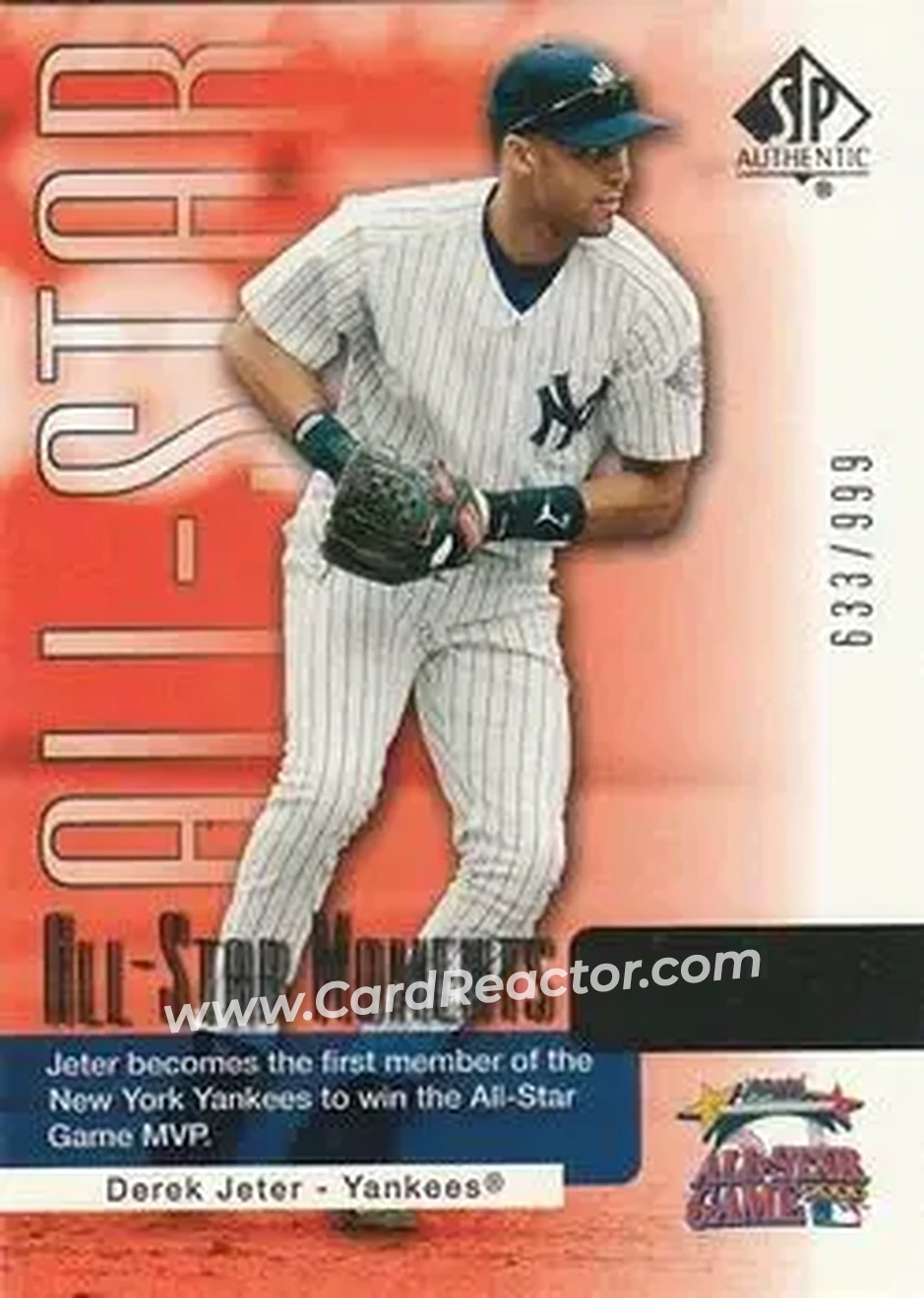 2004 SP Authentic #172 - Derek Jeter - New York Yankees - Front