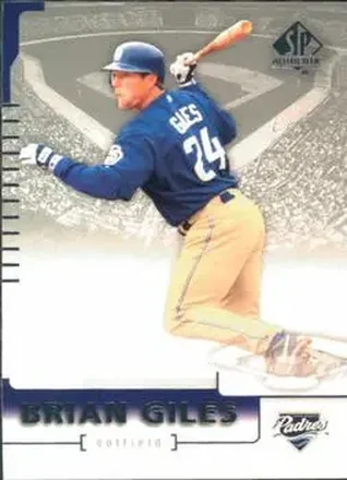 2004 SP Authentic #42 - Brian Giles - San Diego Padres