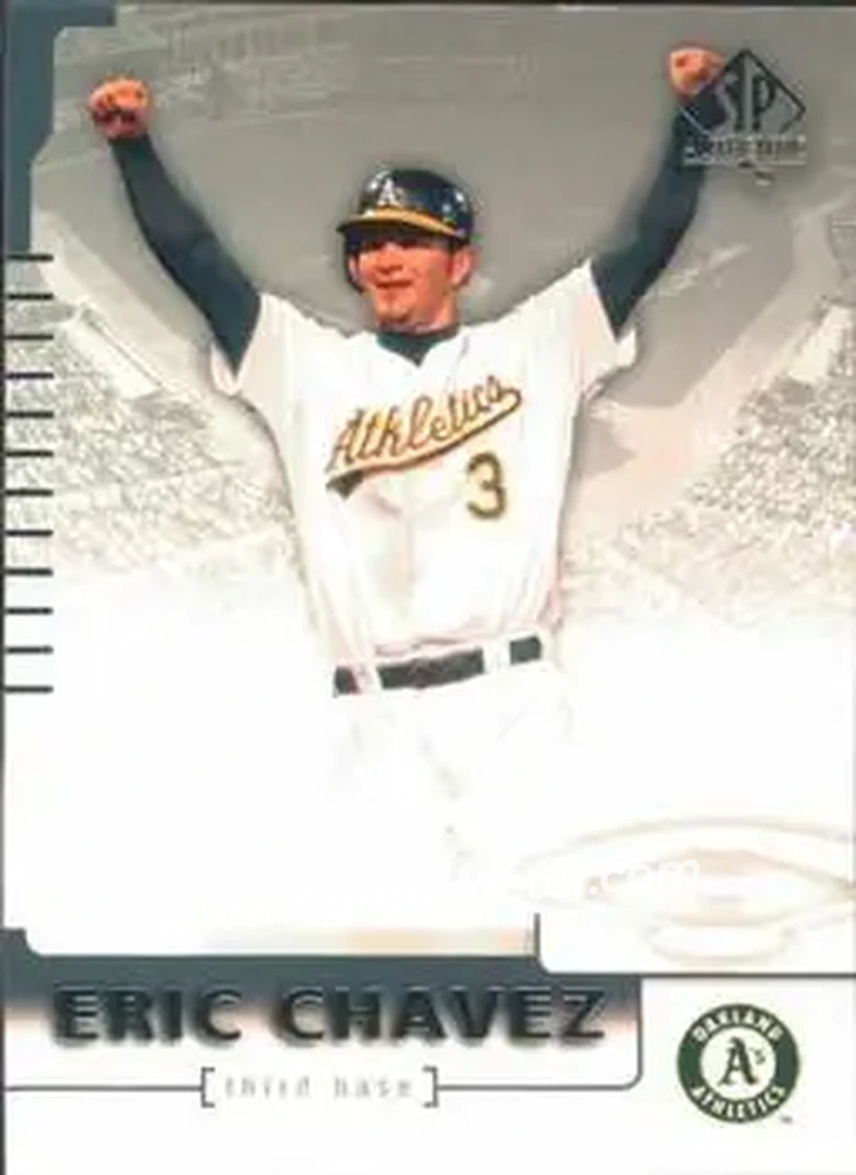 2004 SP Authentic #49 - Eric Chavez - Oakland Athletics - Front