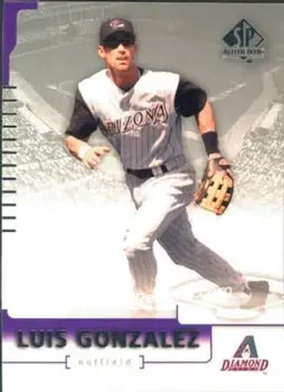 2004 SP Authentic #75 - Luis Gonzalez - Arizona Diamondbacks - Front