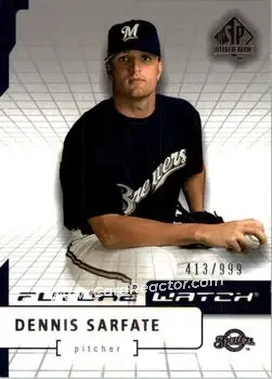 2004 SP Authentic #97 - Dennis Sarfate - Milwaukee Brewers - Front 2004 SP Authentic #97 - Dennis Sarfate - Milwaukee Brewers - Front