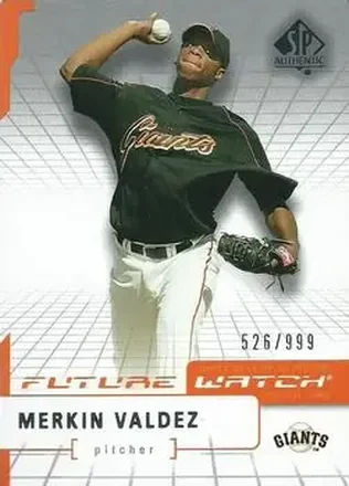 2004 SP Authentic #99 - Merkin Valdez - San Francisco Giants