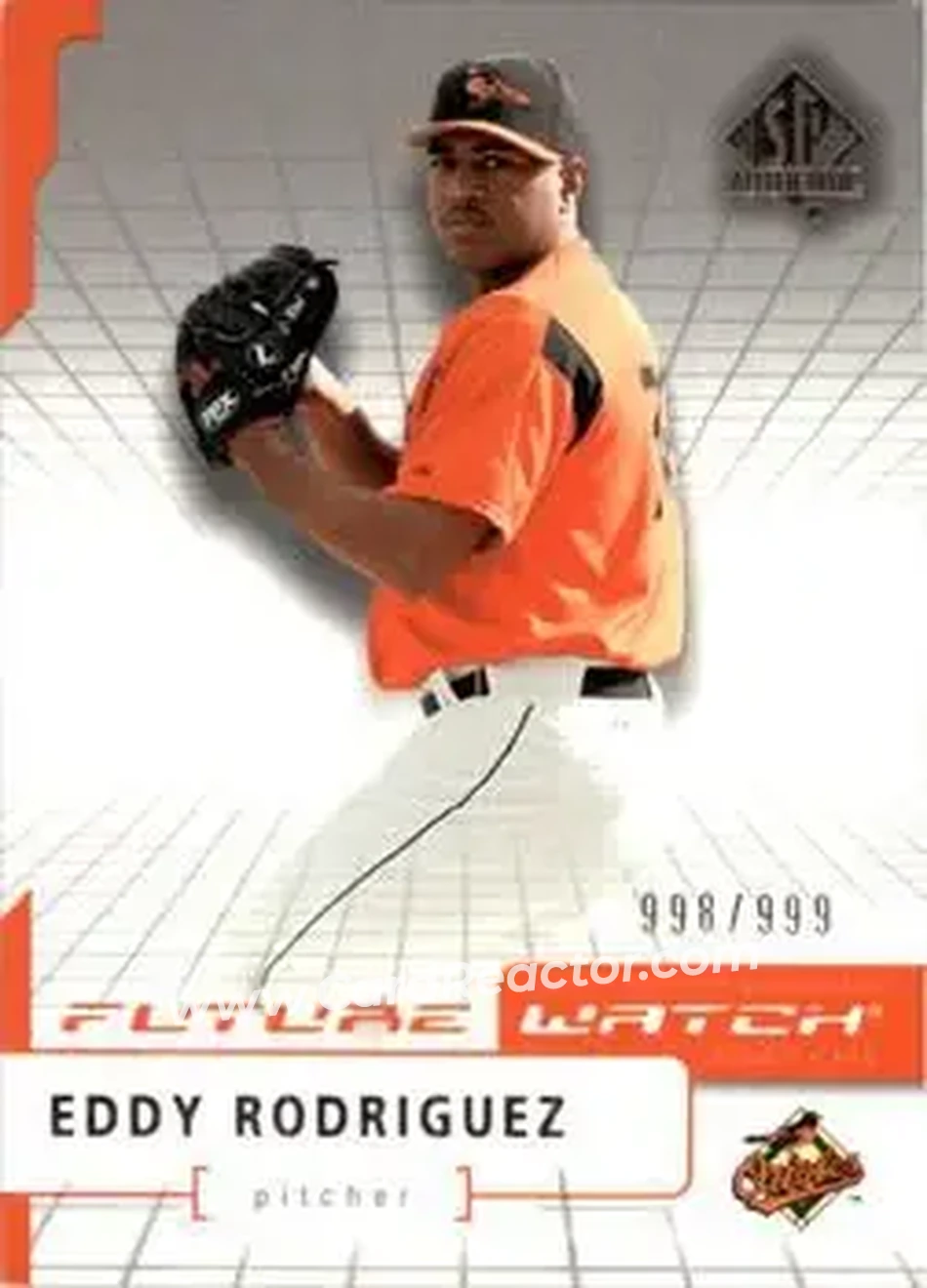 2004 SP Authentic #100 - Eddy Rodriguez - Baltimore Orioles - Front
