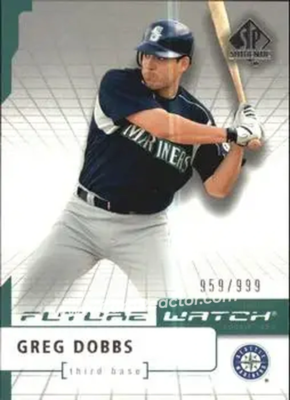 2004 SP Authentic #104 - Greg Dobbs - Seattle Mariners - Front 2004 SP Authentic #104 - Greg Dobbs - Seattle Mariners - Front