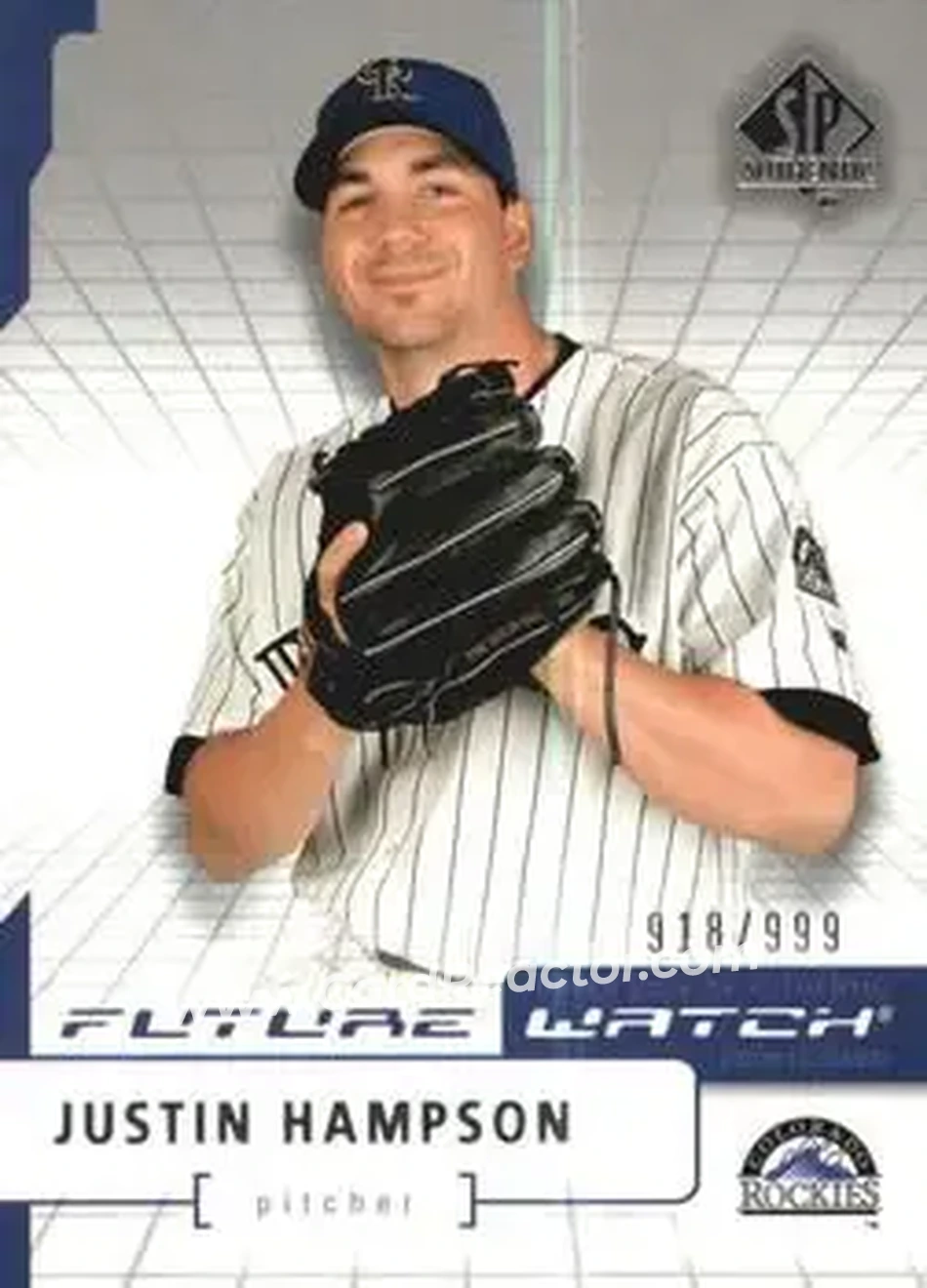2004 SP Authentic #116 - Justin Hampson - Colorado Rockies - Front