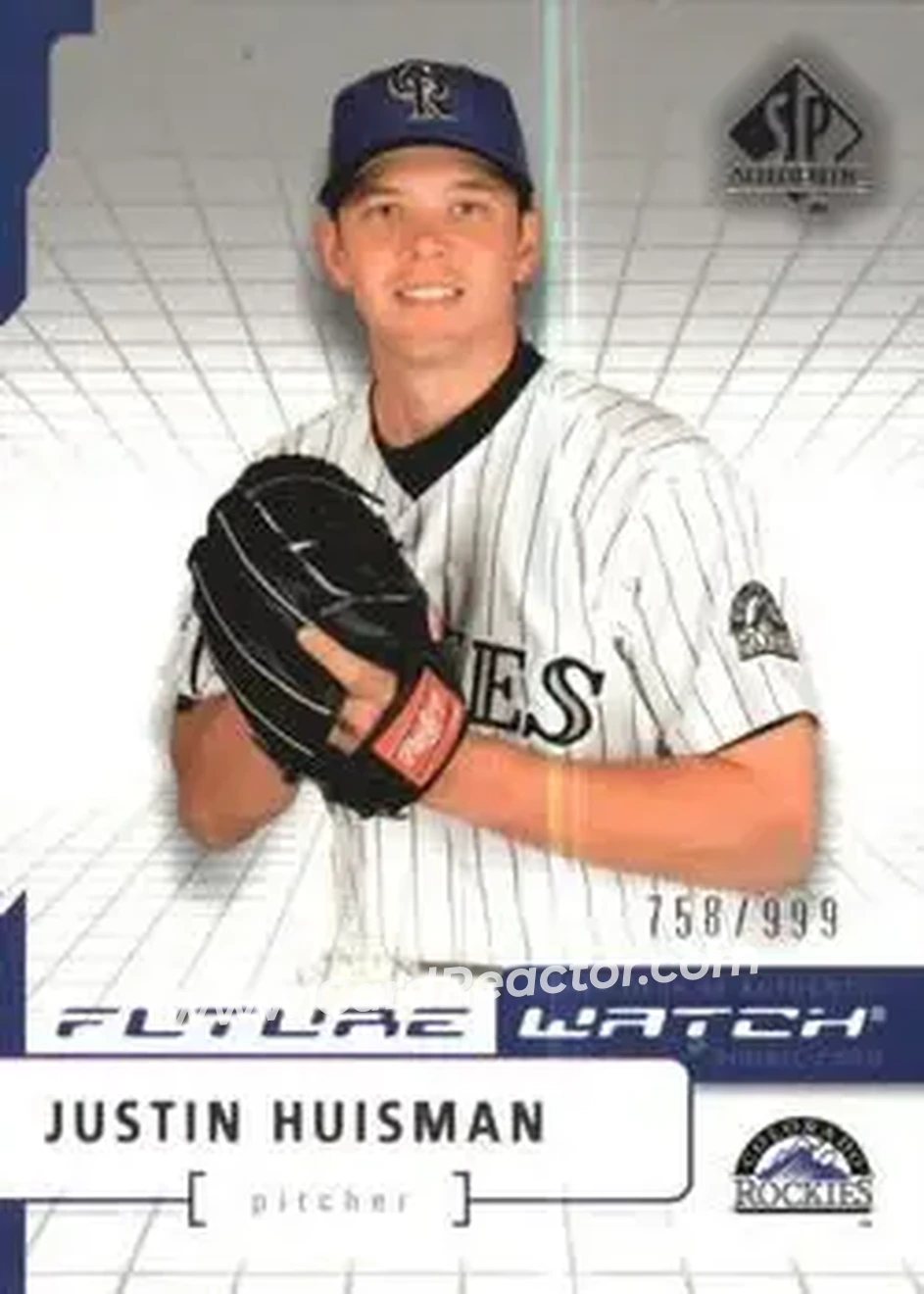 2004 SP Authentic #117 - Justin Huisman - Colorado Rockies - Front