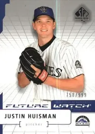 2004 SP Authentic #117 - Justin Huisman - Colorado Rockies