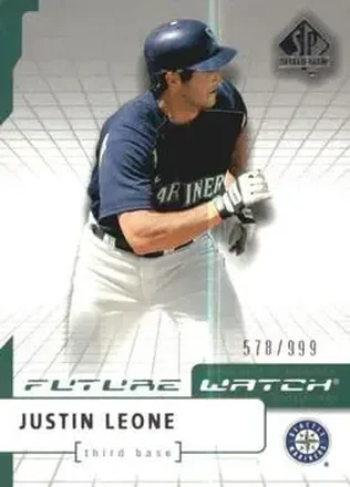 2004 SP Authentic #118 - Justin Leone - Seattle Mariners