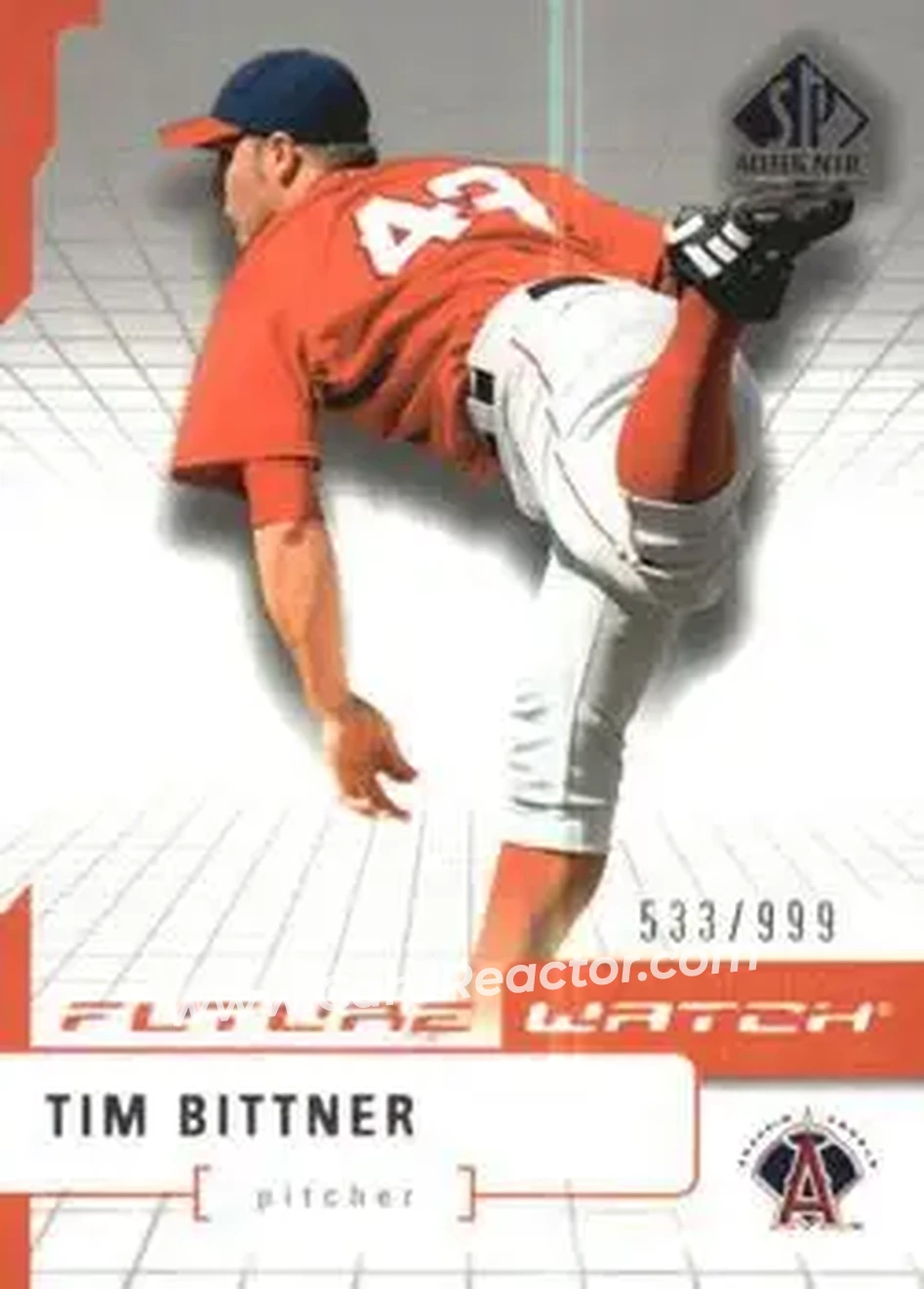 2004 SP Authentic #131 - Tim Bittner - Anaheim Angels - Front
