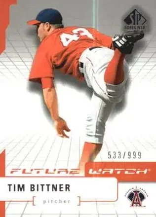 2004 SP Authentic #131 - Tim Bittner - Anaheim Angels