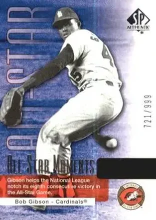 2004 SP Authentic #148 - Bob Gibson - St. Louis Cardinals