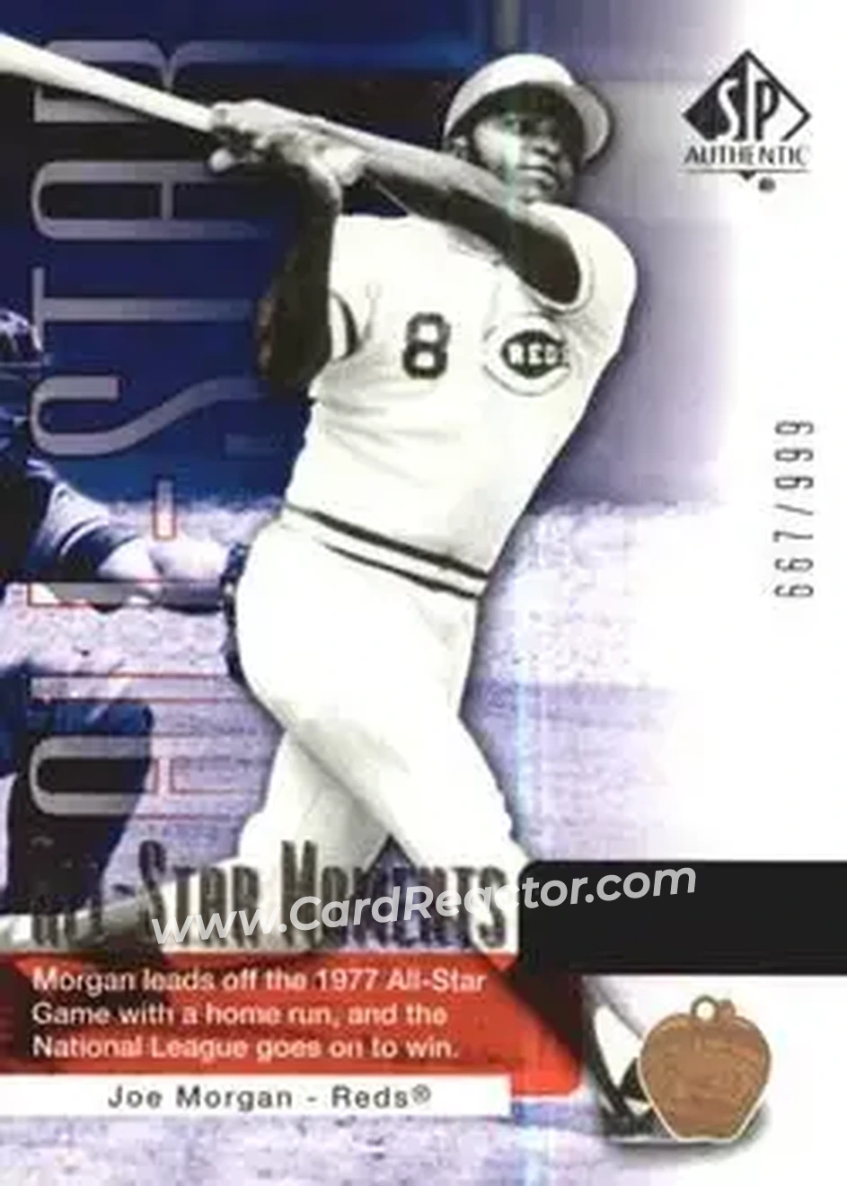 2004 SP Authentic #154 - Joe Morgan - Cincinnati Reds - Front