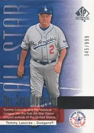 2004 SP Authentic #156 - Tom Lasorda - Los Angeles Dodgers